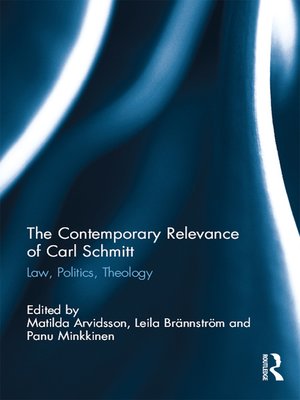 cover image of The Contemporary Relevance of Carl Schmitt